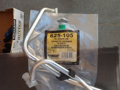 Oil cooler lines, Dorman 625-105, great kit. About $60