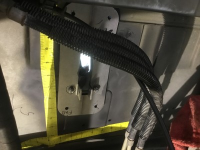 Hole in floor for shifter