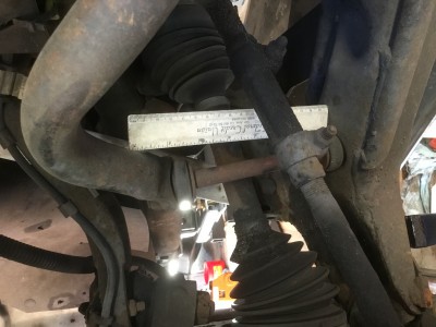 End of sway bar must stay in its allowed region between upper and lower control arms and be constrained so it does not hit anything especially with increased articulation of suspension.