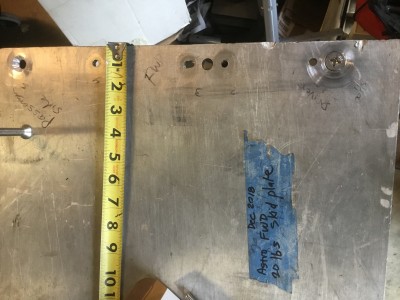 4 mm thick alum forward skid plate 6061 heat treated aluminum 18&quot; X 34&quot;. Weighs 20 lbs,  anchors to front cross bar etc and extra fittings and box tube that I added